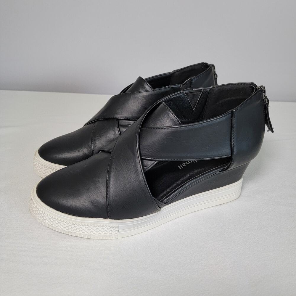 Jolimall Wedge Sneaker Sandals Womens 7 Black Whimsy Whimsigoth Festival Casual